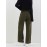 Solid Corduroy Straight Leg Pants, Casual High Waist Loose Pants With Pocket, Women's Clothing